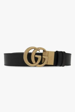 Gucci BLACK Reversible belt