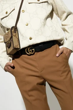 Gucci BLACK Reversible belt