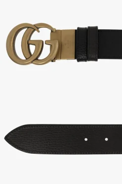 Gucci BLACK Reversible belt