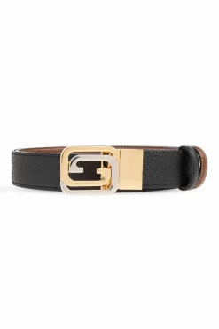 Gucci BLACK Reversible belt