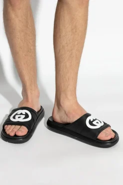 Gucci BLACK Rubber slides