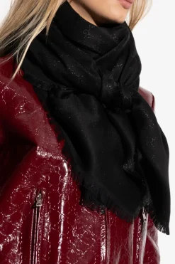 Gucci BLACK Scarf with Lurex thread