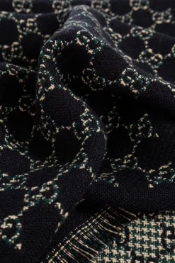 Gucci BLACK Scarf with monogram