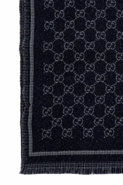 Gucci BLACK Scarf with monogram