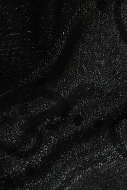 Gucci BLACK Shawl with GG pattern