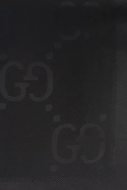 Gucci BLACK Shawl with logo