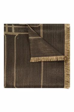 Gucci BLACK Shawl with lurex yarn
