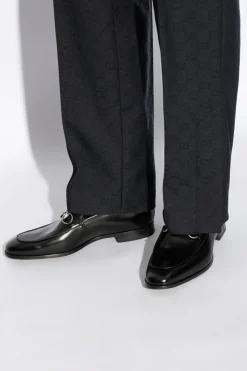 Gucci BLACK Shoes of type loafers