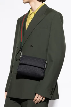Gucci BLACK Shoulder bag with Web strap