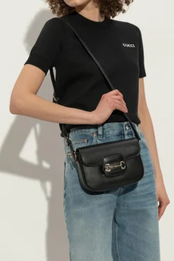 Gucci BLACK Shoulder bag Horsebit 1955 Soft Mini