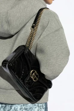 Gucci BLACK Shoulder bag GG Marmont Small