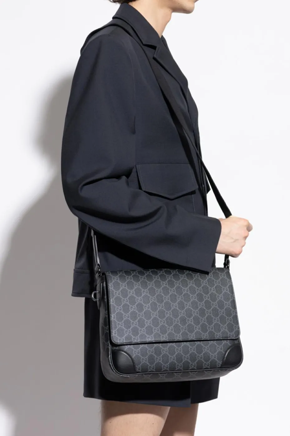 Gucci BLACK Shoulder bag with GG pattern