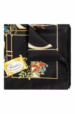 Gucci BLACK Silk shawl
