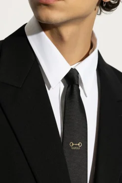 Gucci BLACK Silk tie