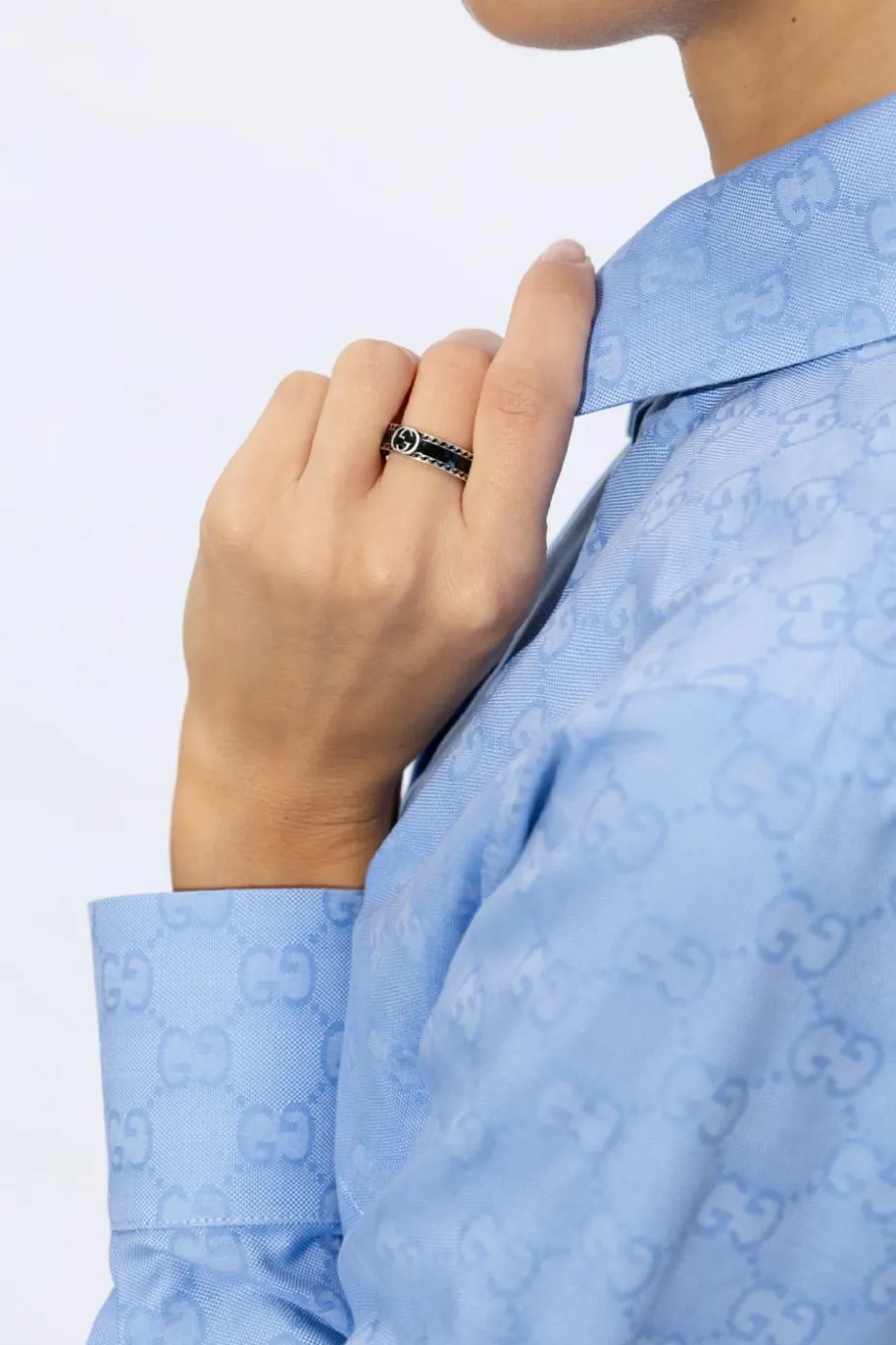 Gucci BLACK Silver ring