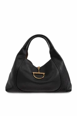 Gucci BLACK 'Softbit Maxi' bag