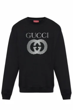 Gucci BLACK Sweatshirt with logo