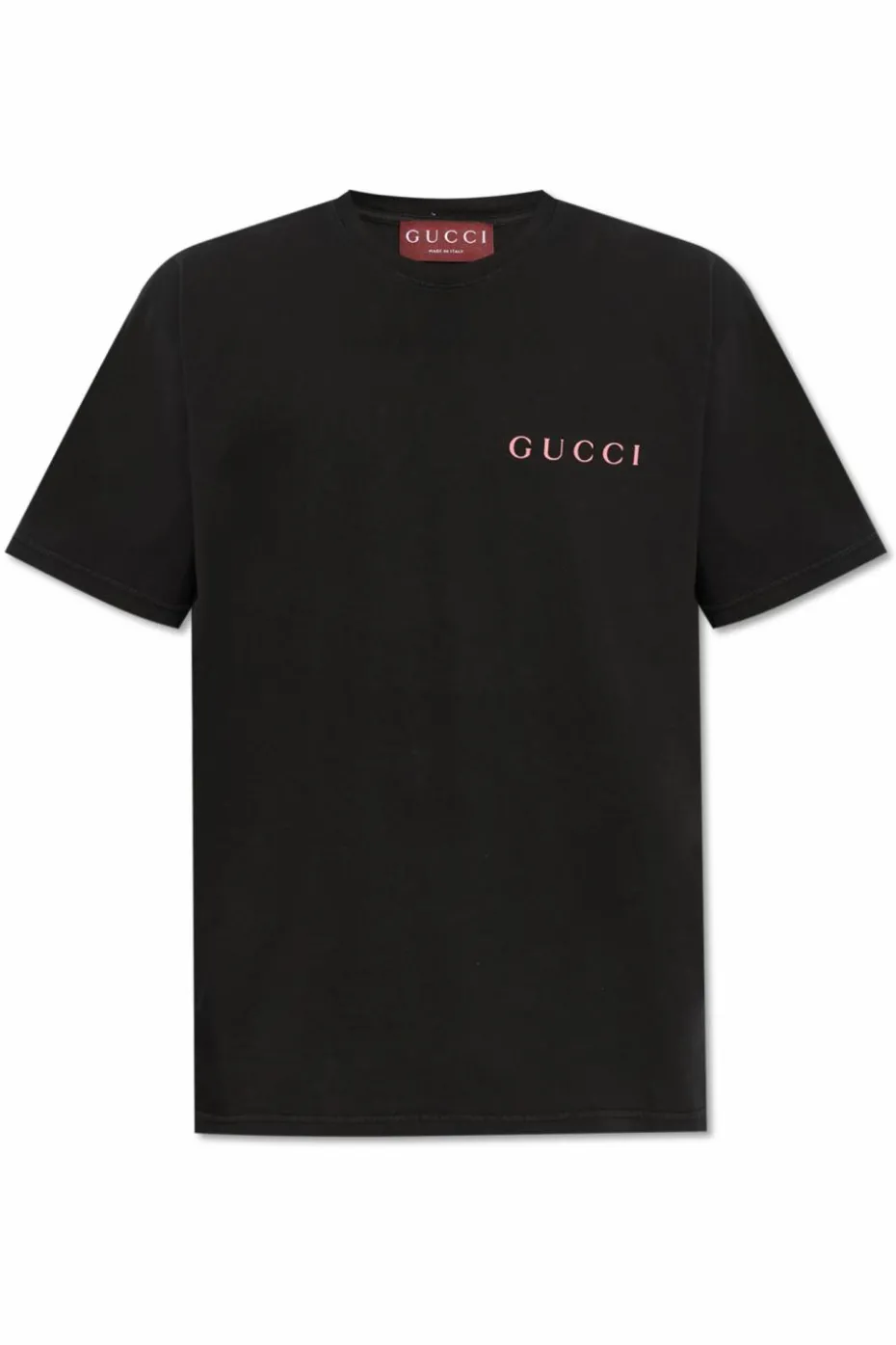 Gucci BLACK T-shirt with printed logo