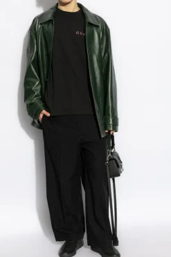 Gucci BLACK T-shirt with printed logo