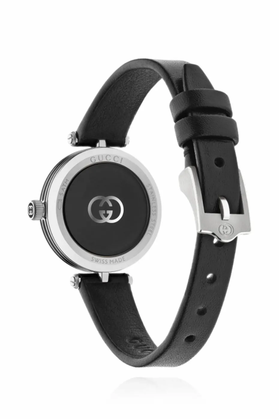 Gucci BLACK Watch on leather strap