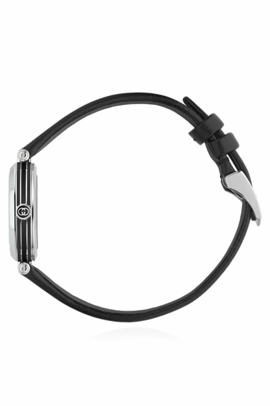 Gucci BLACK Watch on leather strap