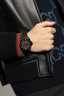 Gucci BLACK Watch with rubber strap