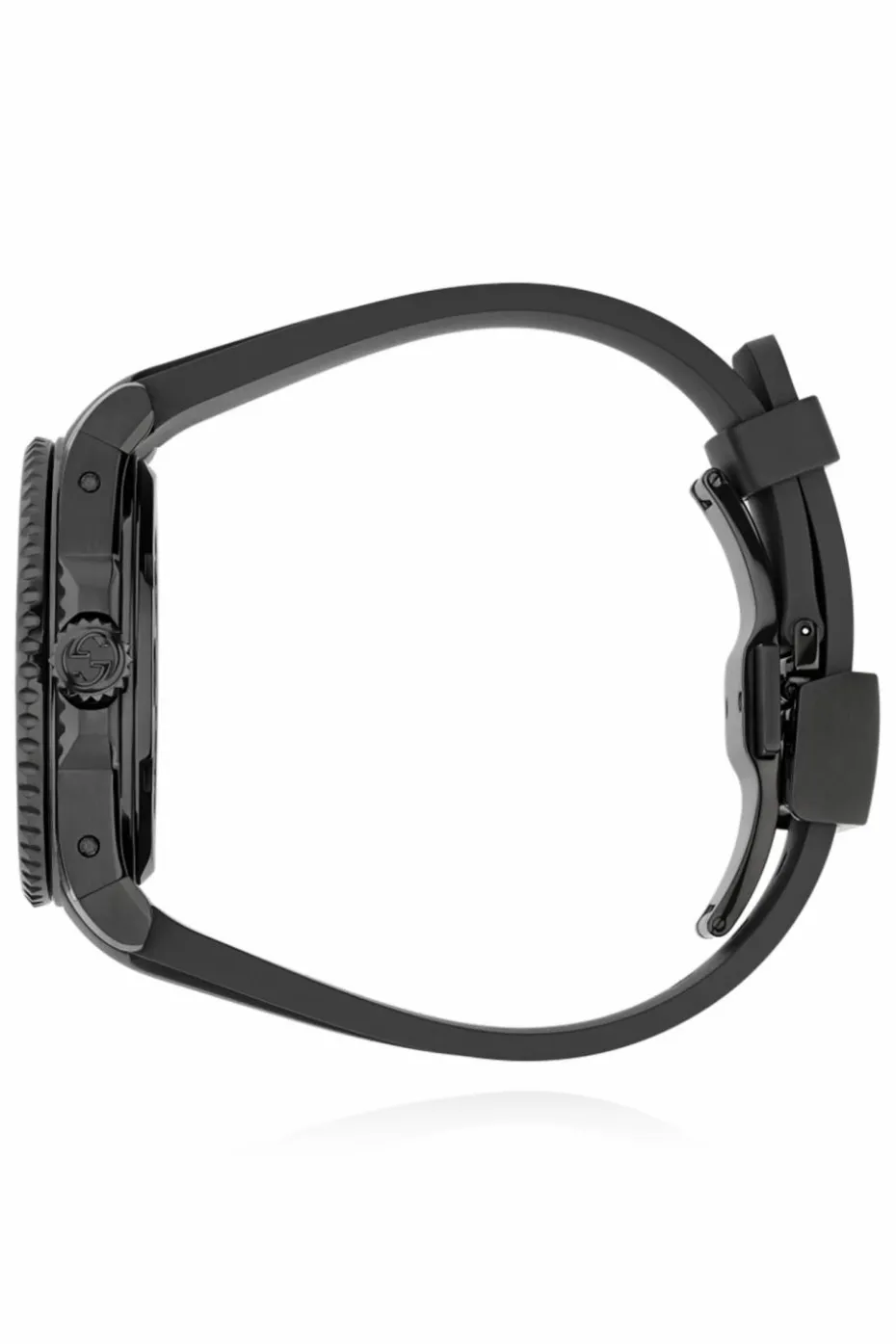 Gucci BLACK Watch with rubber strap