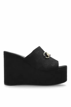 Gucci BLACK Wedge Sandals