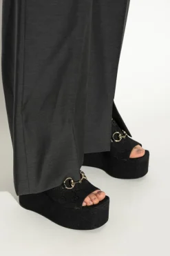 Gucci BLACK Wedge Sandals