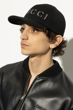 Gucci BLACK Wool cap with visor