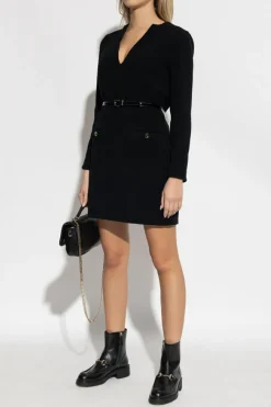 Gucci BLACK Wool Dress