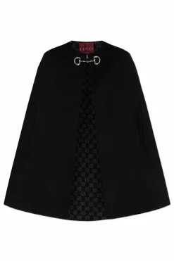 Gucci BLACK Wool Poncho