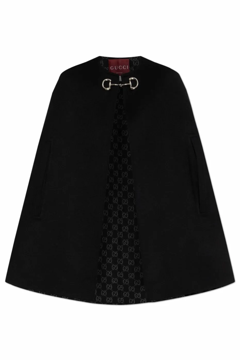 Gucci BLACK Wool Poncho
