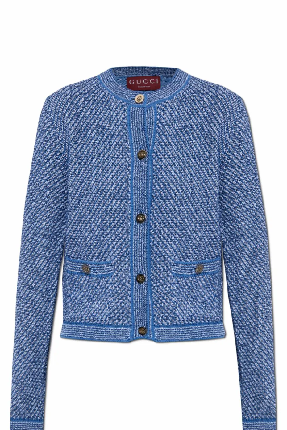 Gucci BLUE Cardigan with Pockets