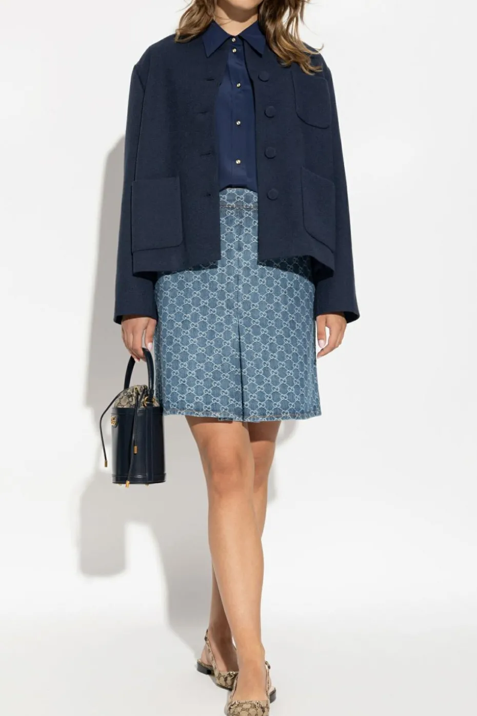 Gucci BLUE Denim skirt