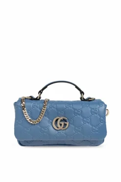 Gucci BLUE Handbag GG Milano Small