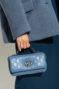 Gucci BLUE Handbag GG Milano Small