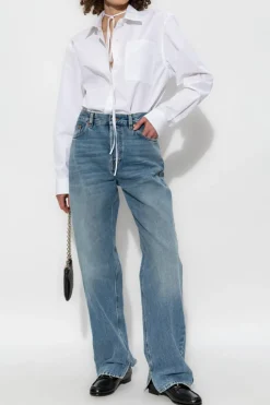 Gucci BLUE High-waisted jeans