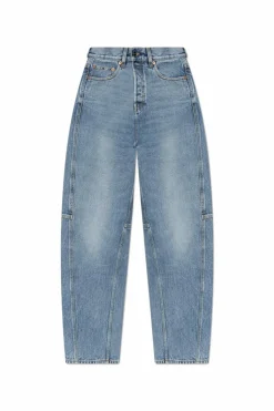 Gucci BLUE High-waisted jeans