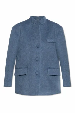 Gucci BLUE Jacket with mohair trim