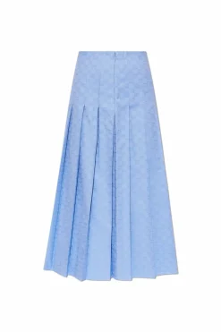 Gucci BLUE Pleated skirt
