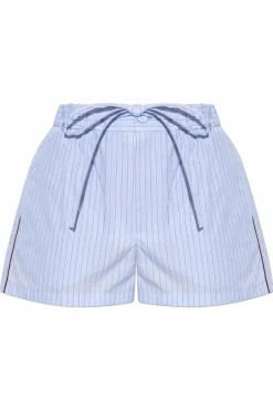 Gucci BLUE Shorts with striped pattern
