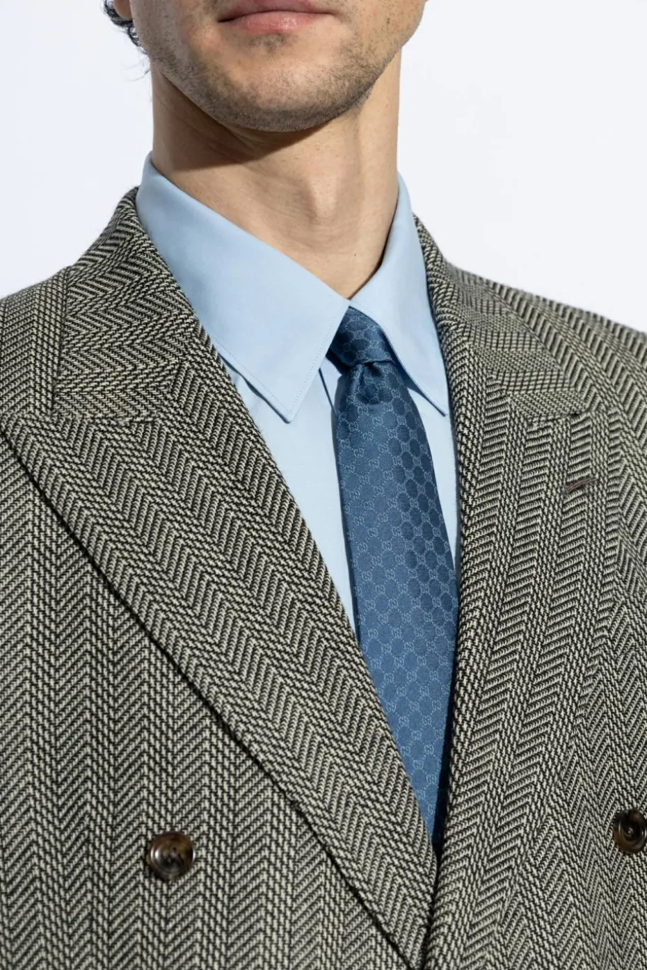 Gucci BLUE Silk tie