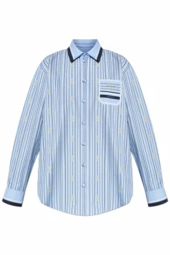 Gucci BLUE Striped pattern shirt
