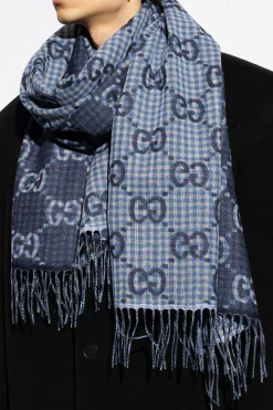 Gucci BLUE Wool scarf