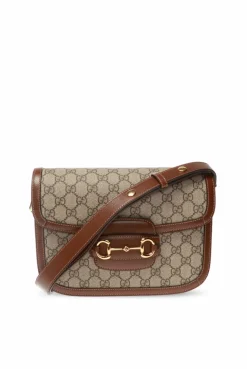 Gucci BROWN '1955 Horsebit' shoulder bag