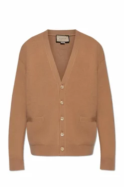 Gucci BROWN Buttoned cardigan