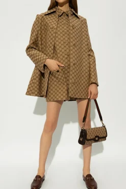 Gucci BROWN Coat with monogram