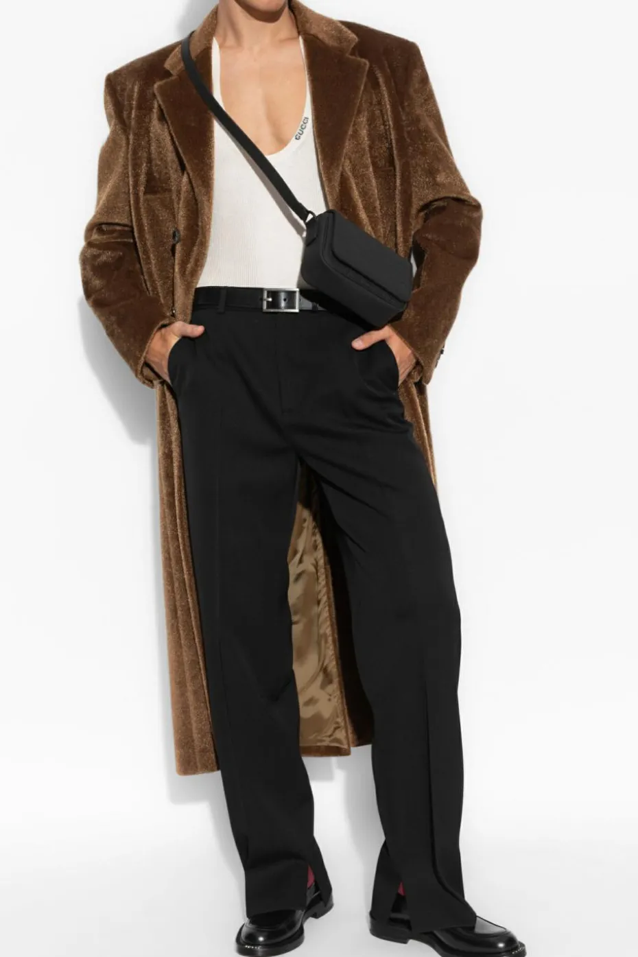 Gucci BROWN Faux fur coat