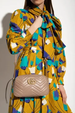 Gucci BROWN 'GG Marmont' shoulder bag